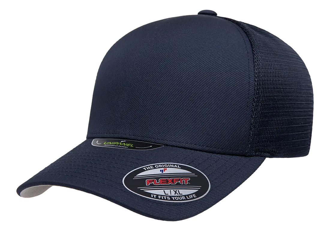 Flexfit Unipanel Trucker Mesh Cap, Fused Front, Stretch Fit