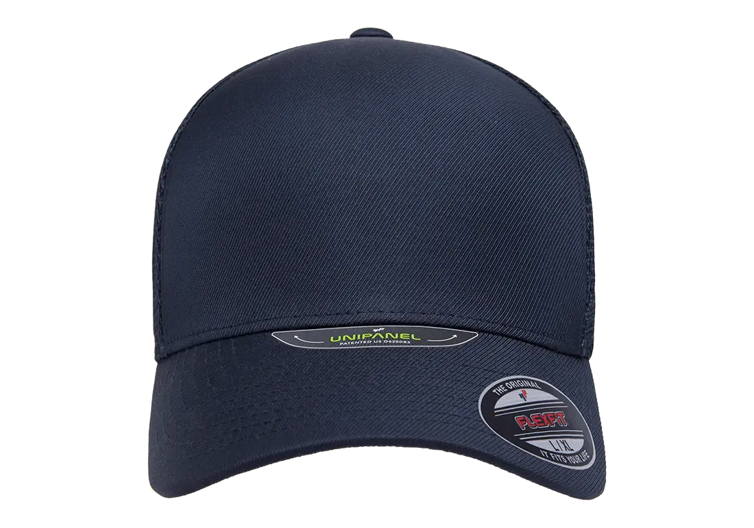 Flexfit Unipanel Trucker Mesh Cap, Fused Front, Stretch Fit