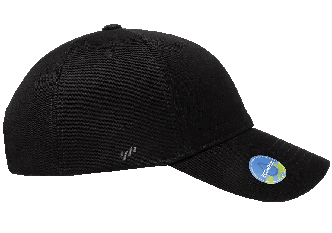 YP Classics Ecowash Dad Cap - Black