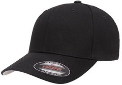 Flexfit Cotton Twill Cap, 6-Panel Structured Fitted Hat