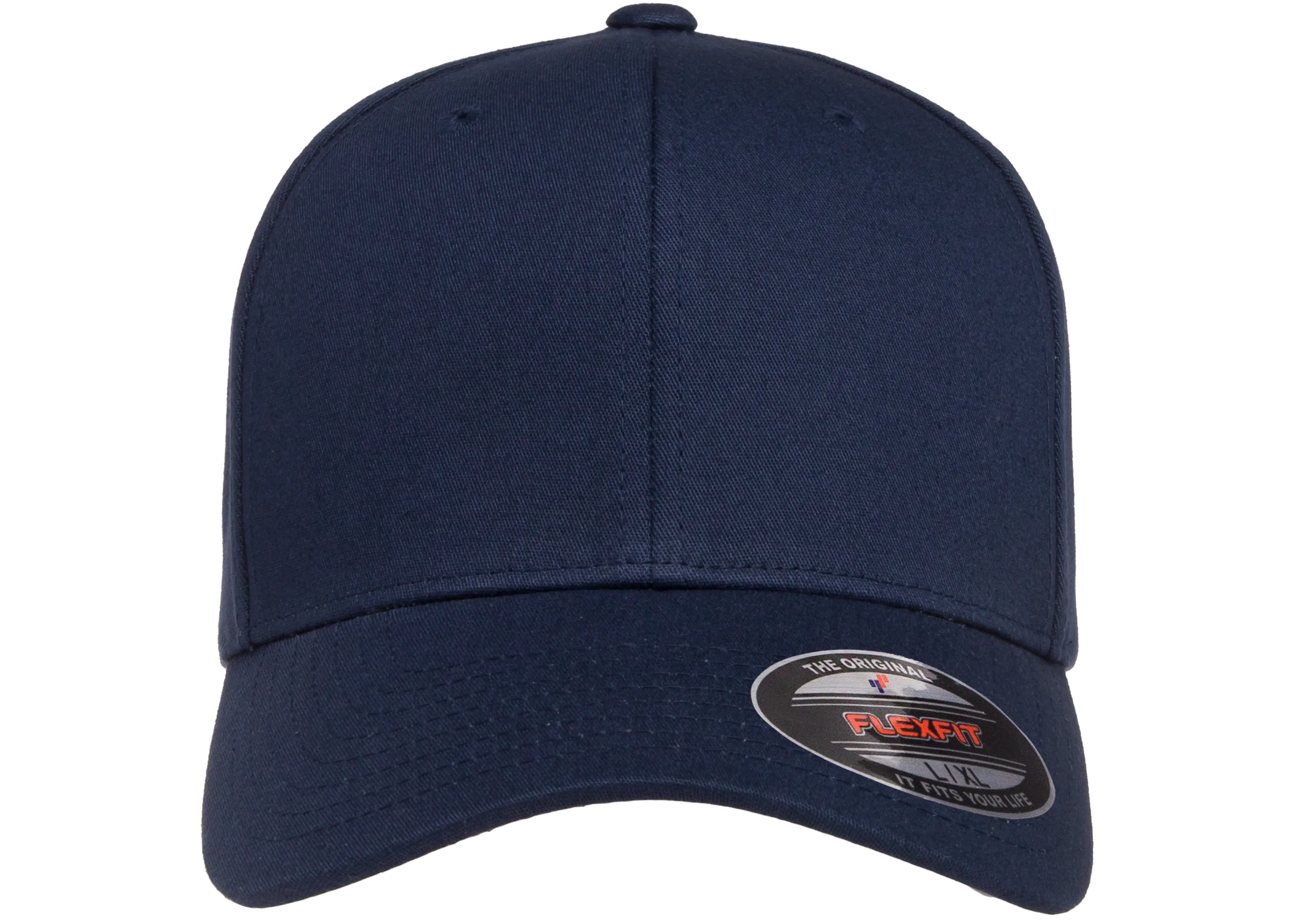 Flexfit Cotton Twill Cap, 6-Panel Structured Fitted Hat