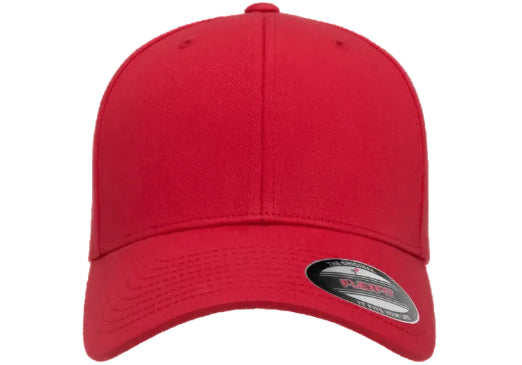Flexfit Cotton Twill Cap, 6-Panel Structured Fitted Hat