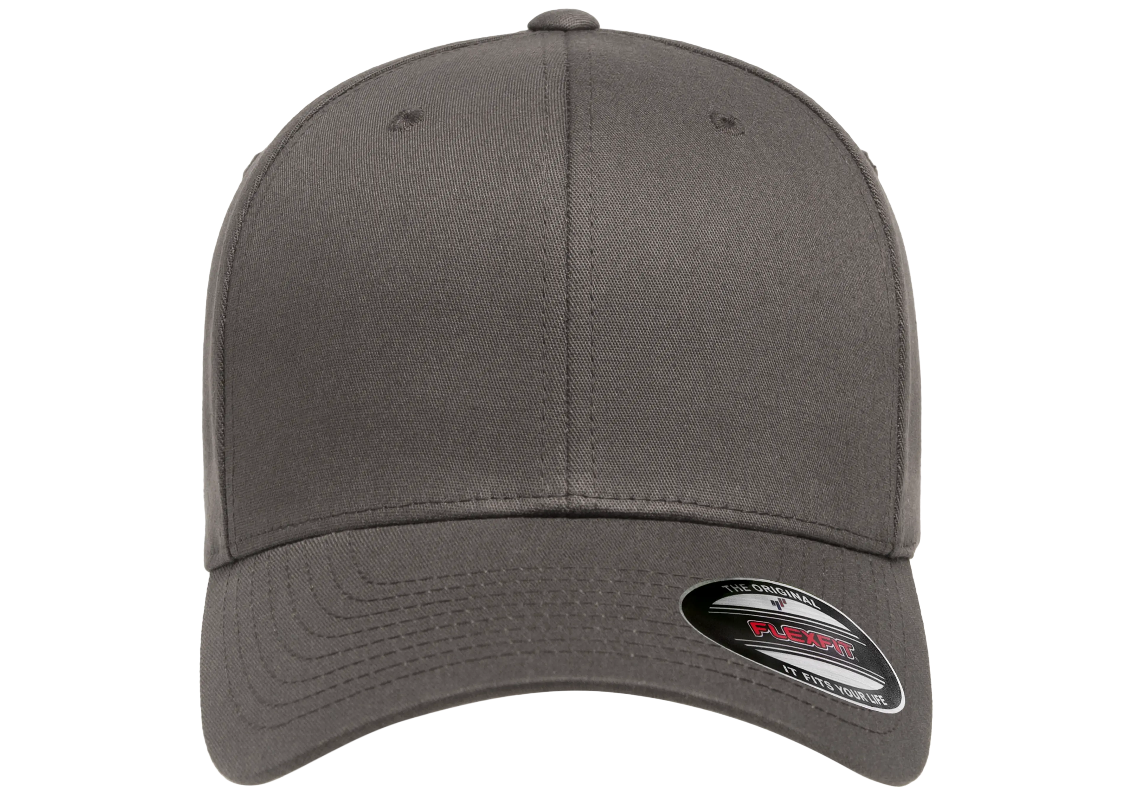 Flexfit Cotton Twill Cap, 6-Panel Structured Fitted Hat