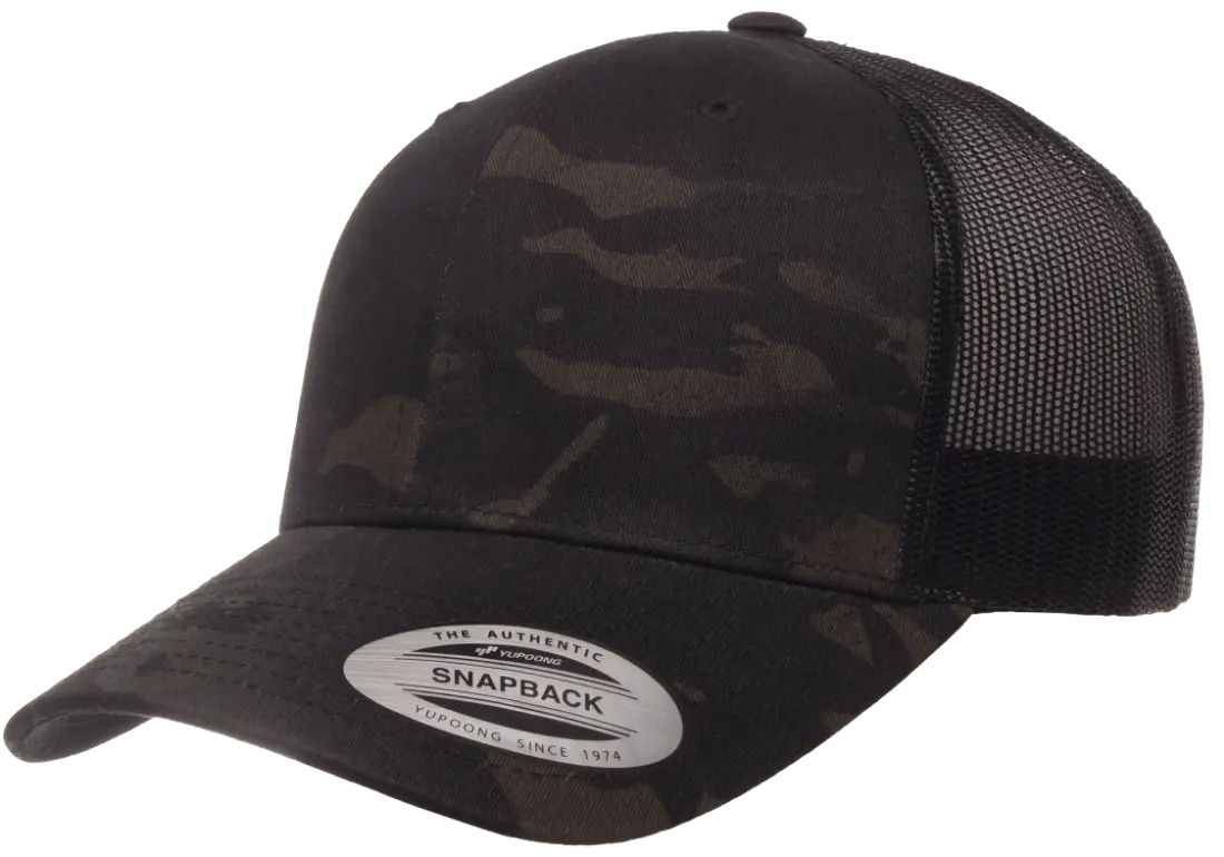 YP Classics Multicam Retro Trucker Cap