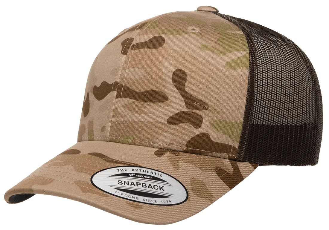YP Classics Multicam Retro Trucker Cap