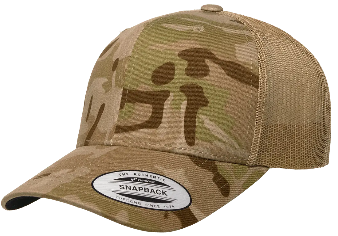 YP Classics Multicam Retro Trucker Cap