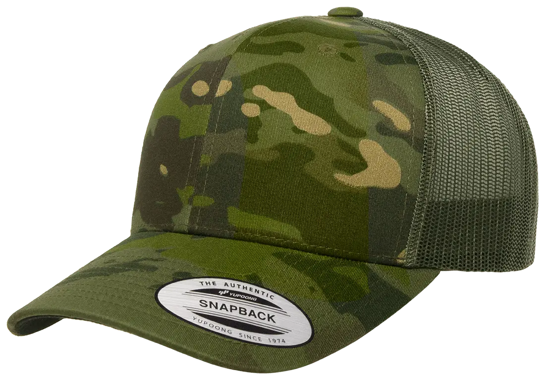 YP Classics Multicam Retro Trucker Cap