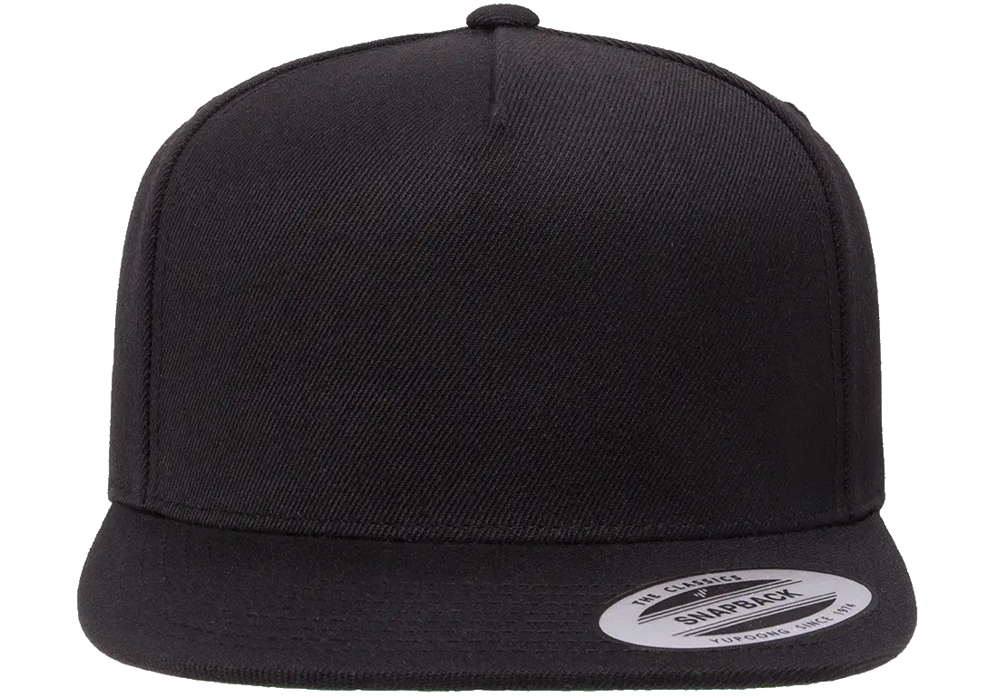 YP Classics Premium 5-Panel Snapback Cap Wool Blend