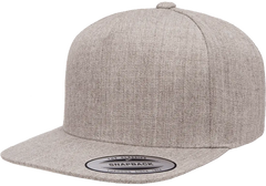 YP Classics Premium 5-Panel Snapback Cap Wool Blend