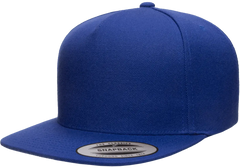 YP Classics Premium 5-Panel Snapback Cap Wool Blend