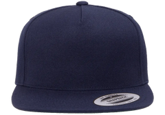 YP Classics Premium 5-Panel Snapback Cap Wool Blend