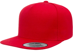 YP Classics Premium 5-Panel Snapback Cap Wool Blend