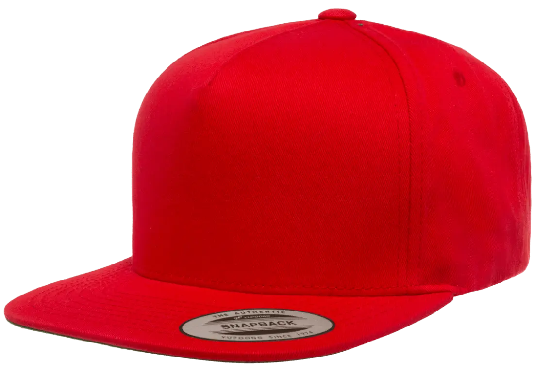 YP Classics 5-Panel Cotton Twill Snapback Cap