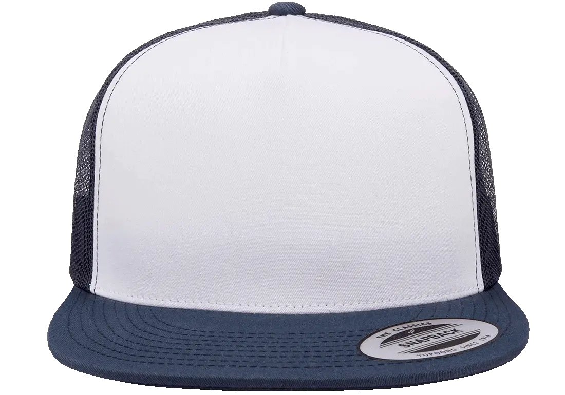 YP Classics Classic Trucker Cap - White Front Panel