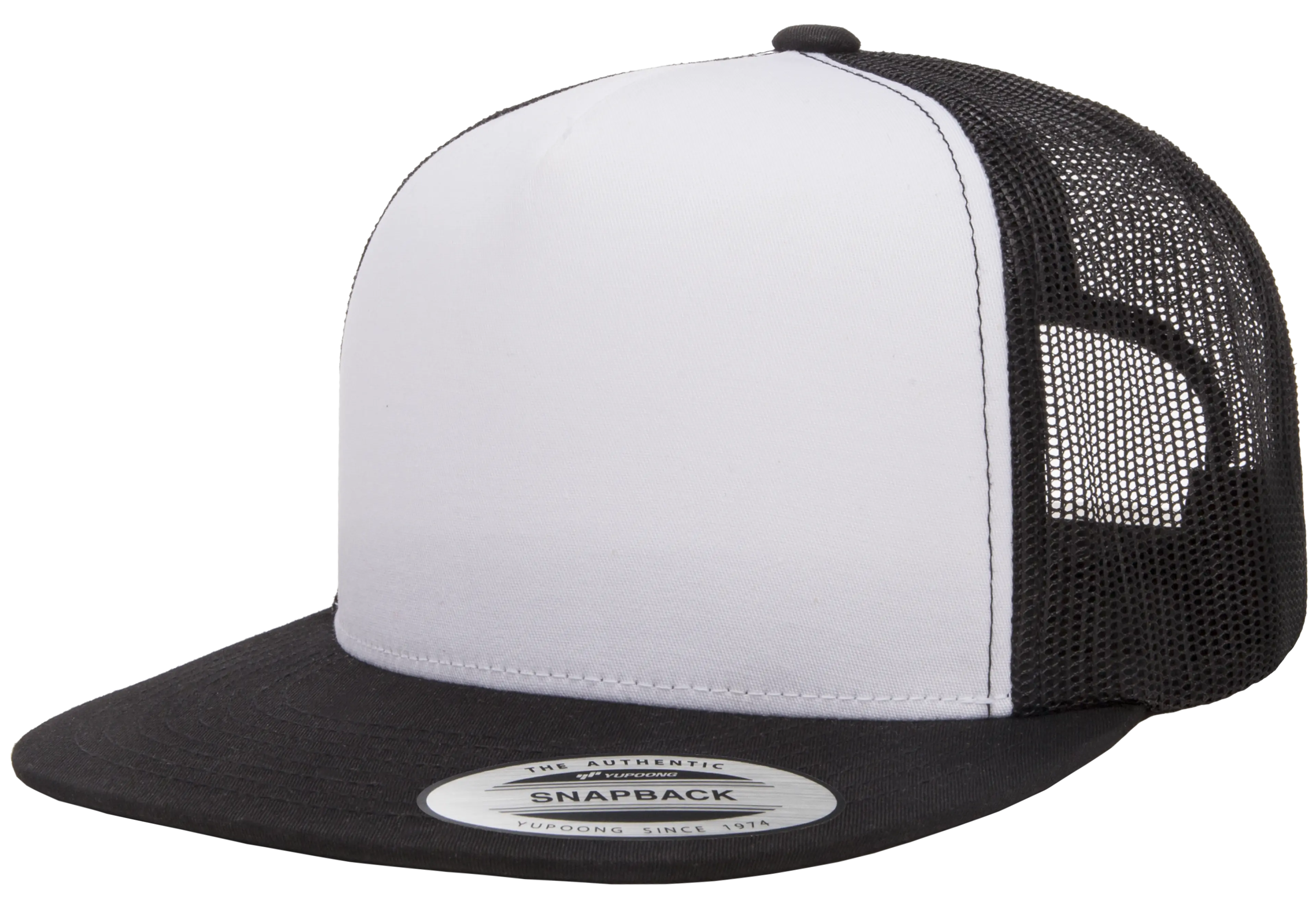 YP Classics Classic Trucker Cap - White Front Panel