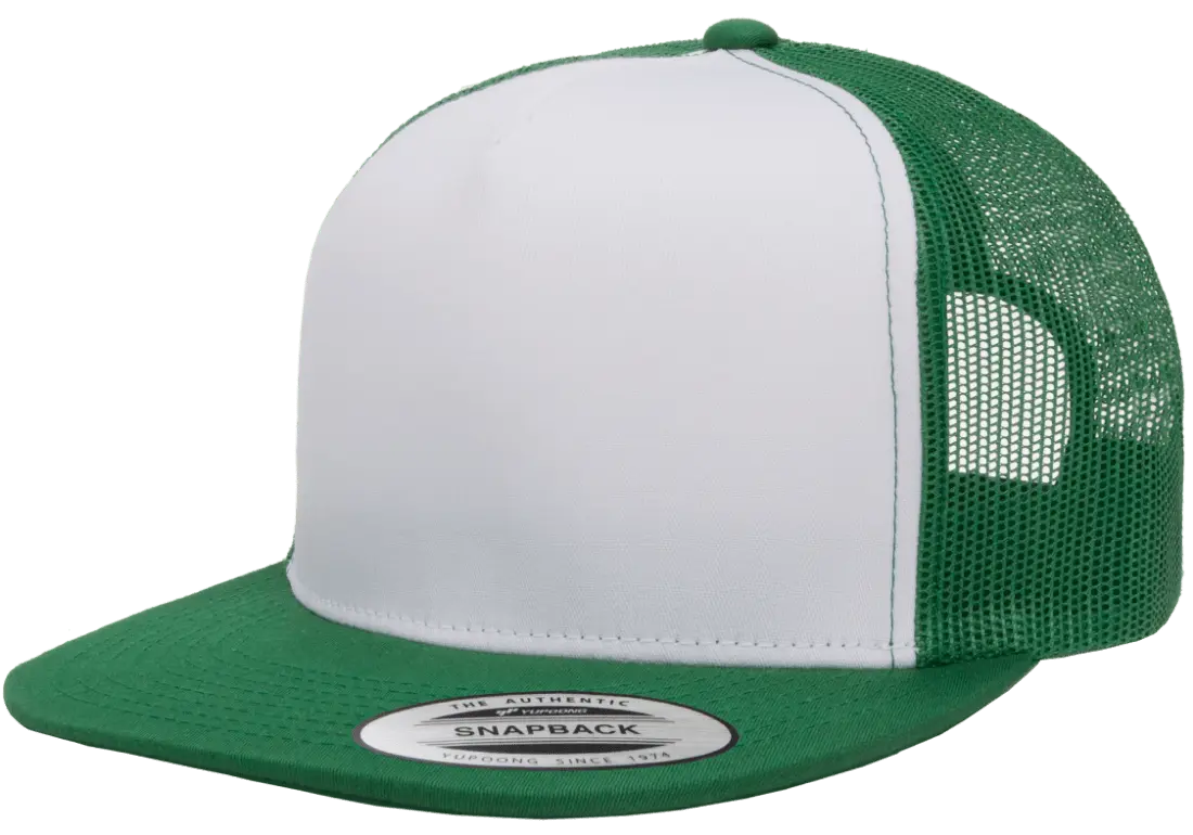YP Classics Classic Trucker Cap - White Front Panel