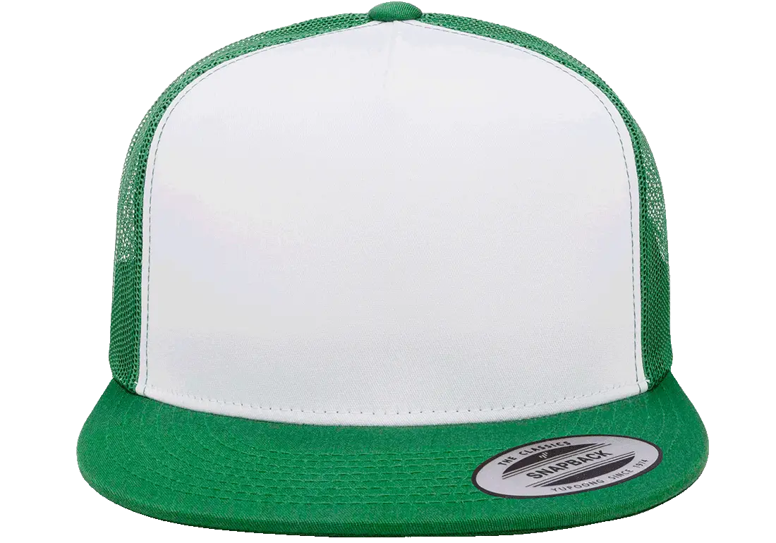 YP Classics Classic Trucker Cap - White Front Panel