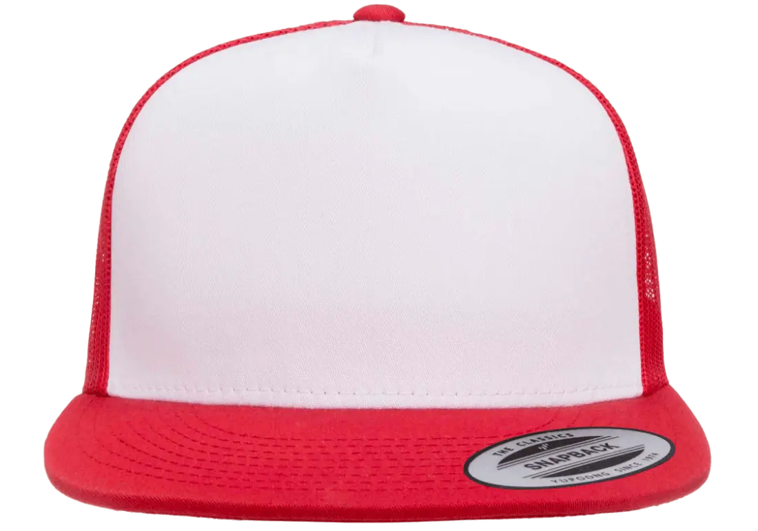 YP Classics Classic Trucker Cap - White Front Panel