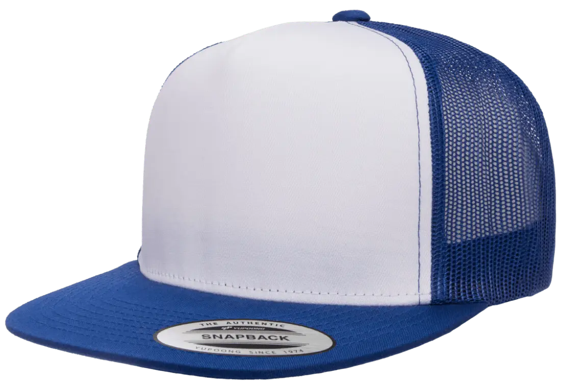 YP Classics Classic Trucker Cap - White Front Panel