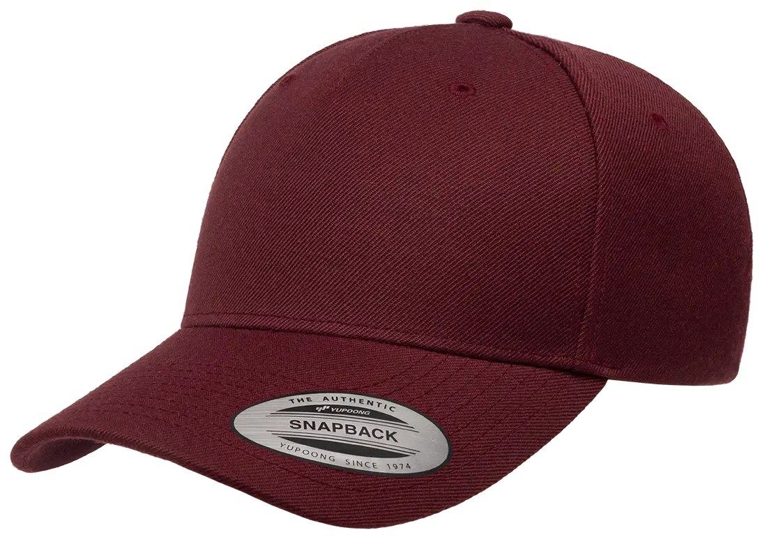 YP Classics 5-Panel Premium Curved Visor Snapback Cap