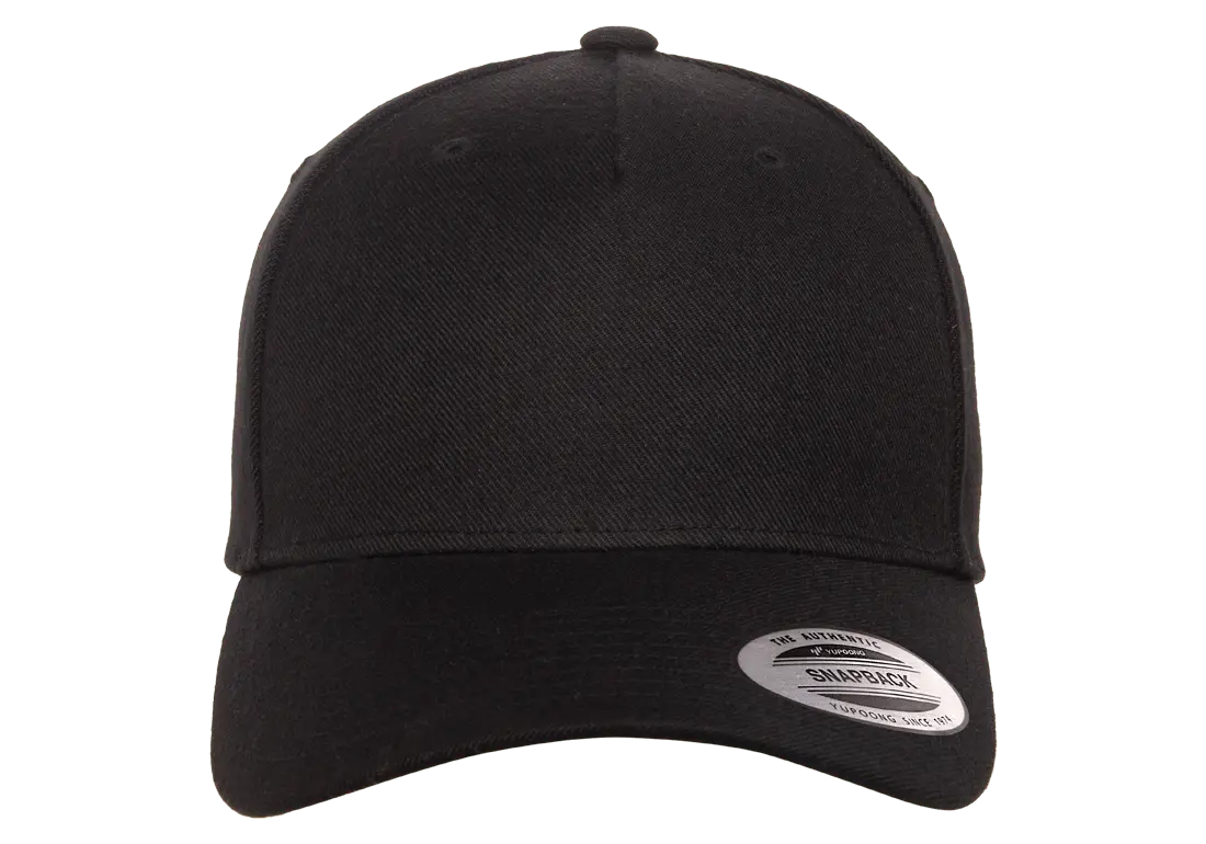 YP Classics 5-Panel Premium Curved Visor Snapback Cap