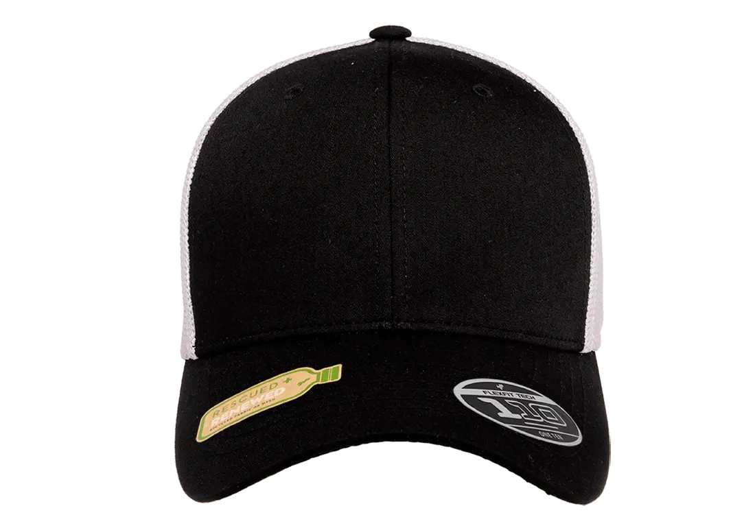 Flexfit 110 Recycled Mesh Cap - 2-Tone | 110RT-BKWH-ONE