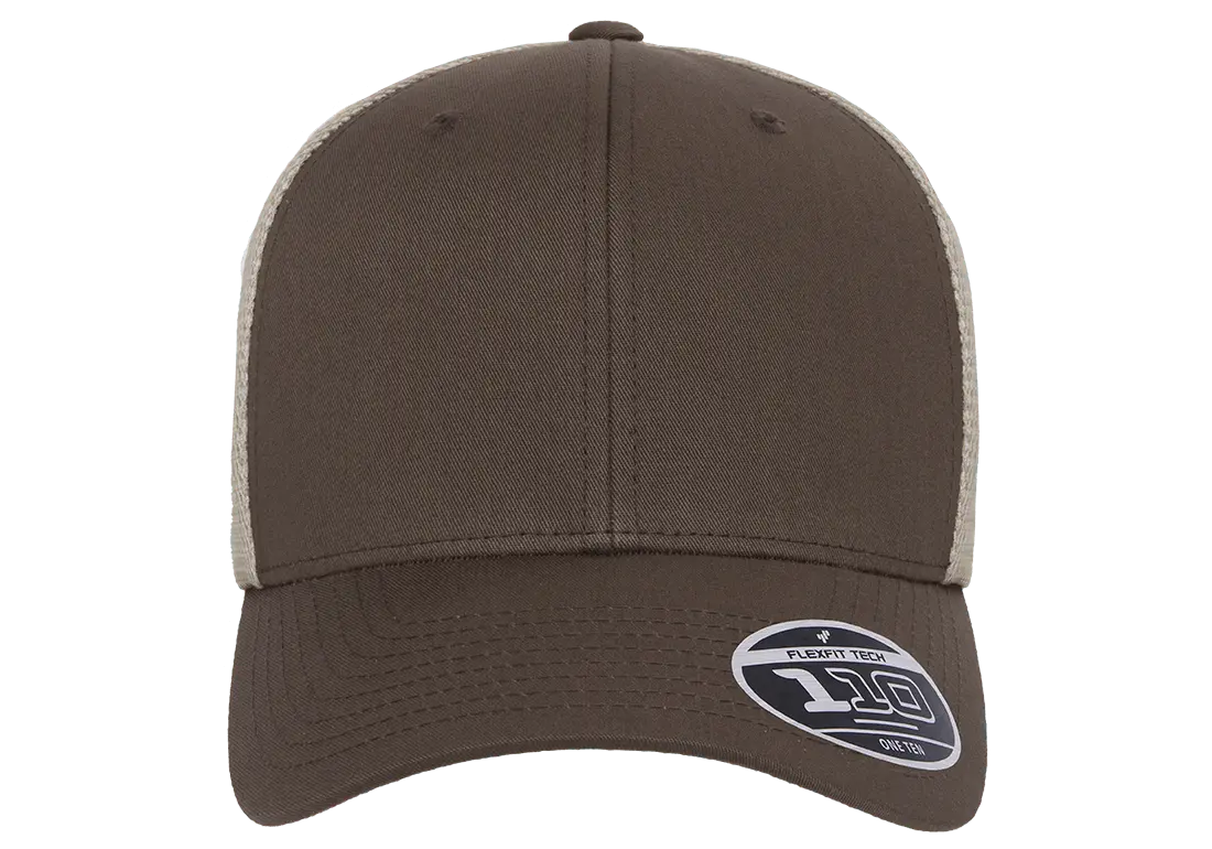 Flexfit 110 Mesh Cap, 2-Tone, Adjustable Snapback, Trucker Hat