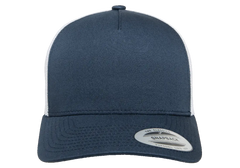 YP Classics 5-Panel Retro Trucker Cap, 2-Tone, Structured Snapback