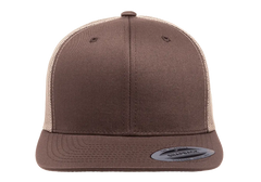 YP Classics 5-Panel Retro Trucker Cap, 2-Tone, Structured Snapback