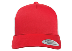 YP Classics 5-Panel Retro Trucker Cap, 2-Tone, Structured Snapback