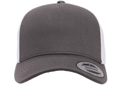 YP Classics 5-Panel Retro Trucker Cap, 2-Tone, Structured Snapback