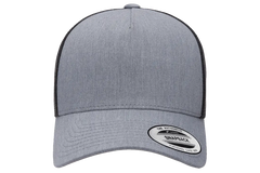 YP Classics 5-Panel Retro Trucker Cap, 2-Tone, Structured Snapback