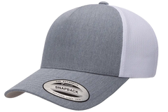 YP Classics 5-Panel Retro Trucker Cap, 2-Tone, Structured Snapback