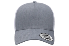 YP Classics 5-Panel Retro Trucker Cap, 2-Tone, Structured Snapback