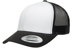 YP Classics Retro Trucker Cap With White Front Panel