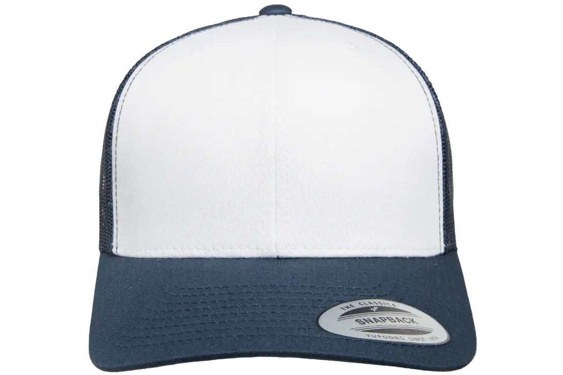 YP Classics Retro Trucker Cap With White Front Panel