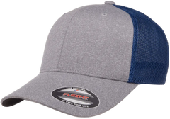Flexfit Melange Trucker Cap, Dark Heather/Black, One Size | 6311-DHBK-ONE