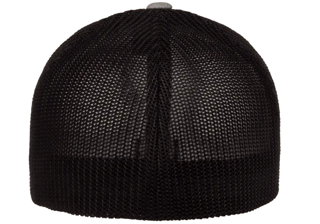 Flexfit Melange Trucker Cap, Dark Heather/Black, One Size | 6311-DHBK-ONE
