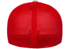 Flexfit Melange Trucker Cap, Dark Heather/Black, One Size | 6311-DHBK-ONE