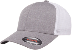 Flexfit Melange Trucker Cap, Dark Heather/Black, One Size | 6311-DHBK-ONE