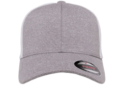 Flexfit Melange Trucker Cap, Dark Heather/Black, One Size | 6311-DHBK-ONE
