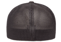 Flexfit Melange Trucker Cap, Dark Heather/Black, One Size | 6311-DHBK-ONE