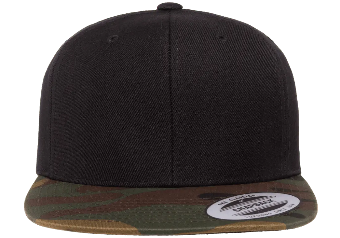 YP Classics Premium Snapback Camo Cap - 2-Tone