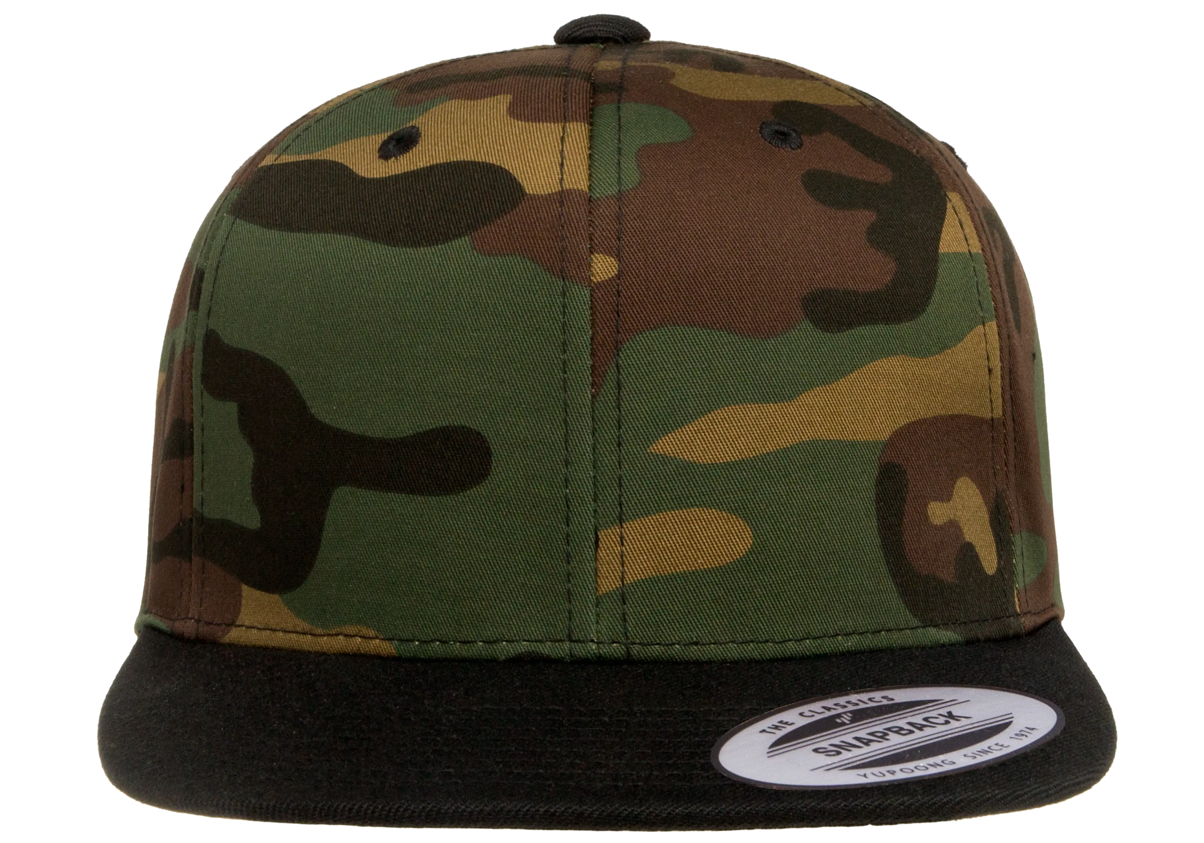 YP Classics Premium Snapback Camo Cap - 2-Tone