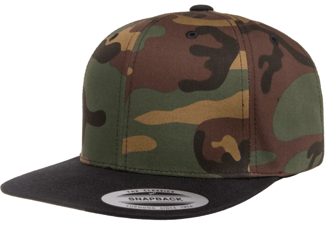 YP Classics Premium Snapback Camo Cap - 2-Tone