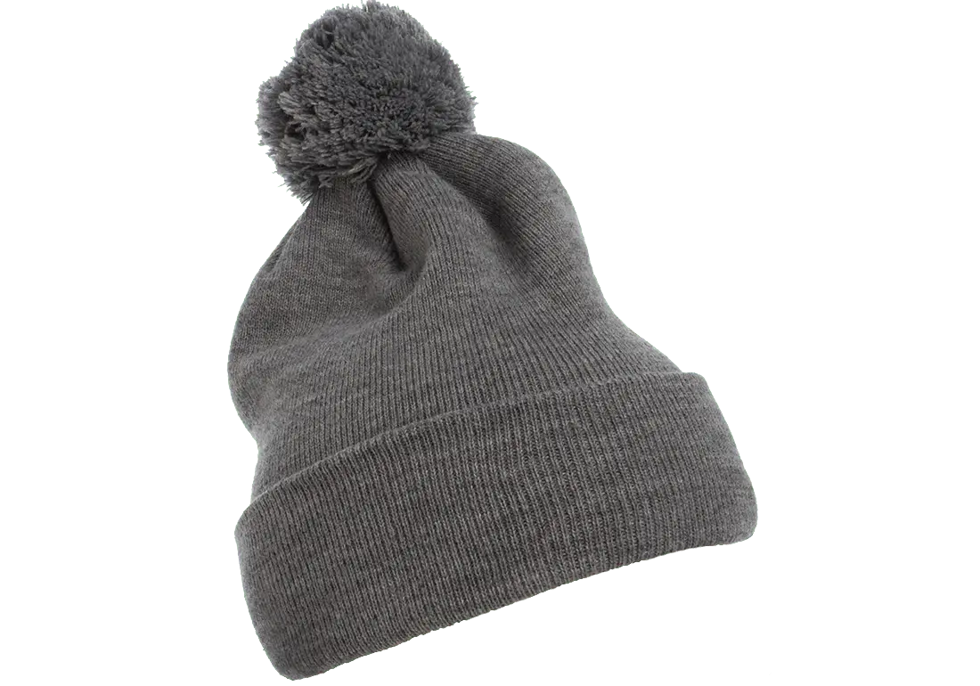 Flex Fit House YP Classics Cuffed Pom Pom Knit Beanie