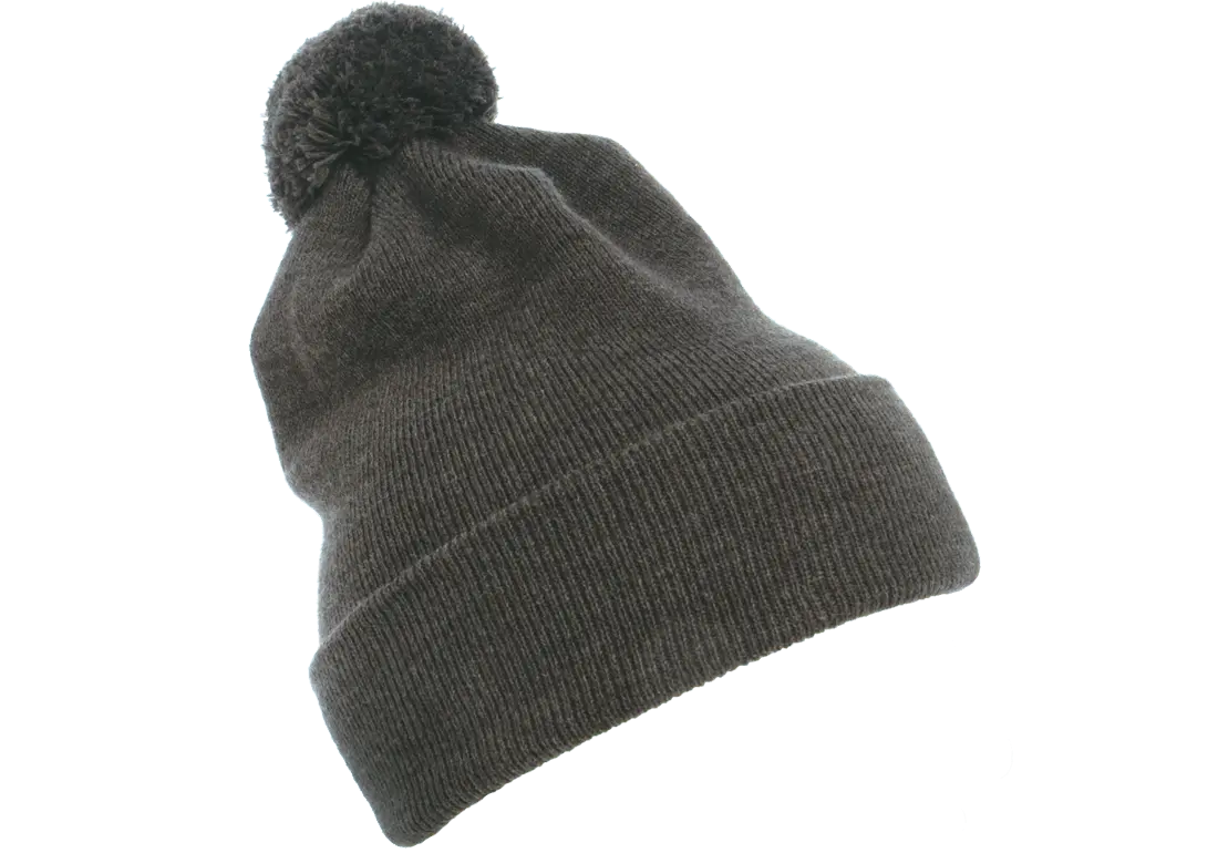 Flex Fit House YP Classics Cuffed Pom Pom Knit Beanie