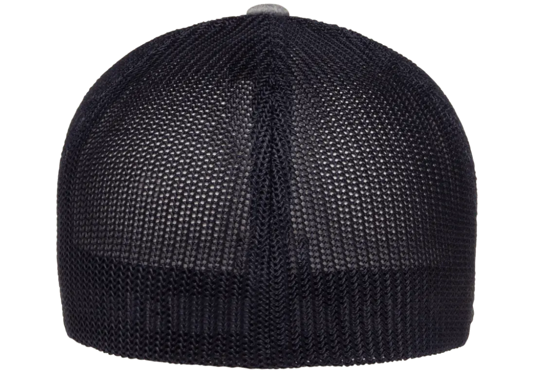 Flexfit Melange Trucker Cap, Dark Heather/Black, One Size | 6311-DHBK-ONE