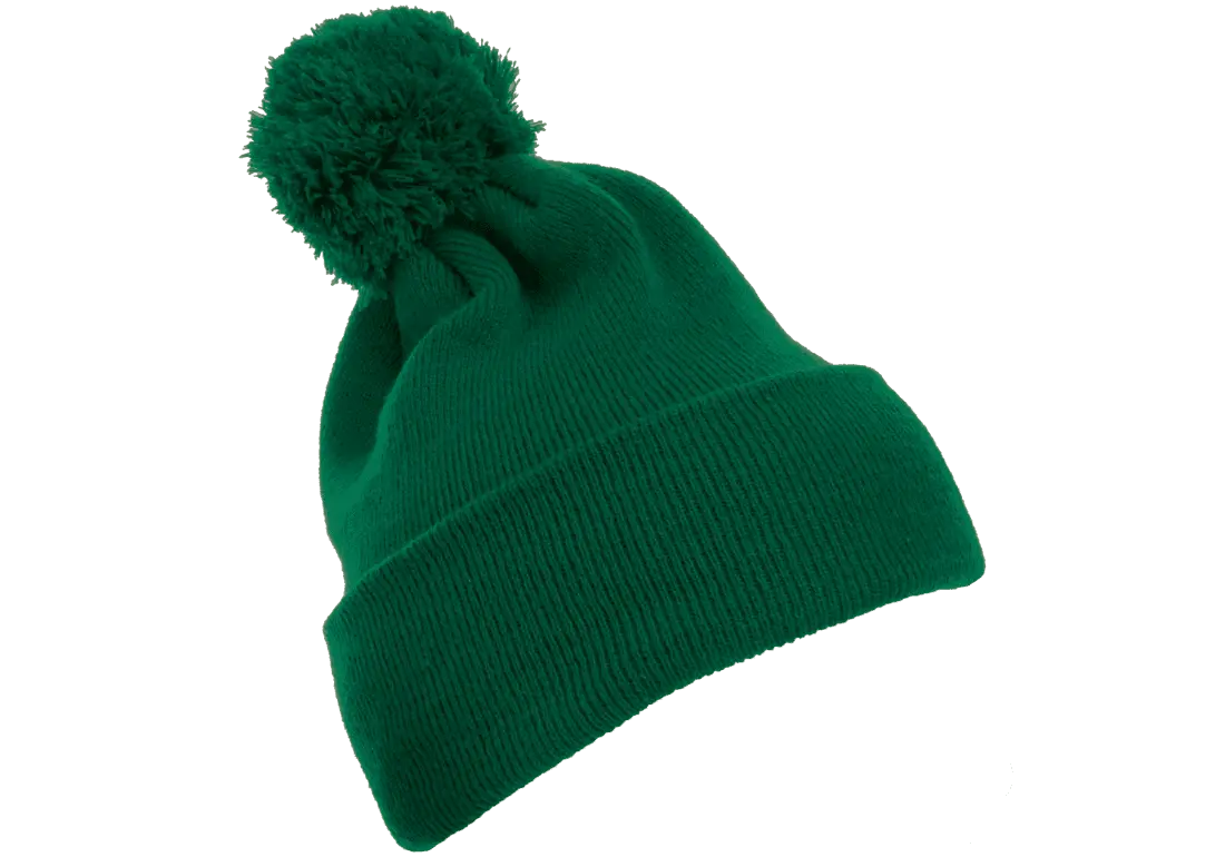 Flex Fit House YP Classics Cuffed Pom Pom Knit Beanie