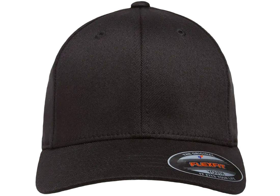 Flexfit Wooly Combed Youth Baseball Cap | 6277Y-BK-Y